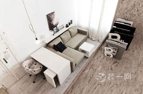 隔层设计秒变loft 29平优雅小户型装修案例
